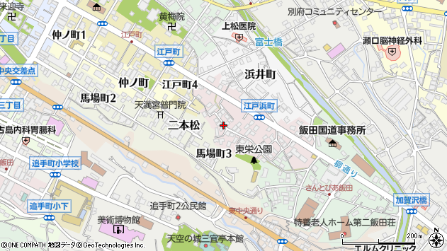 〒395-0023 長野県飯田市江戸浜町の地図