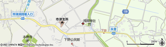 千葉県市原市下野周辺の地図
