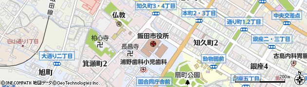 長野県飯田市周辺の地図