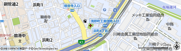浜川崎公園周辺の地図