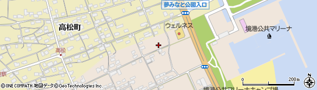 鳥取県境港市新屋町2456-2周辺の地図