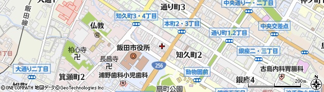 長野県飯田市知久町周辺の地図