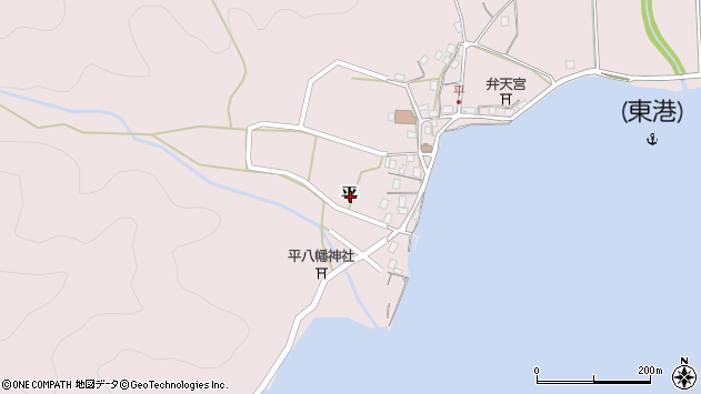 〒625-0133 京都府舞鶴市平の地図