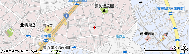 神奈川県横浜市鶴見区諏訪坂周辺の地図