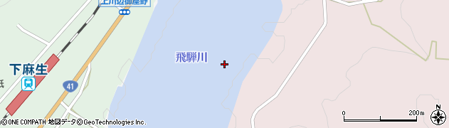 飛騨川周辺の地図