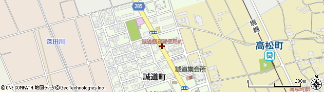 誠道簡易郵便局前周辺の地図