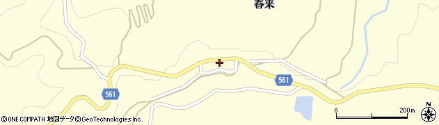 兵庫県美方郡新温泉町春来862周辺の地図