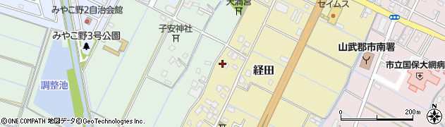 千葉県大網白里市経田57周辺の地図