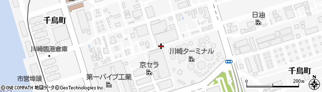 神奈川県川崎市川崎区千鳥町周辺の地図