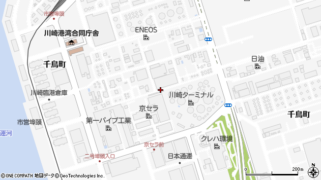 〒210-0865 神奈川県川崎市川崎区千鳥町の地図