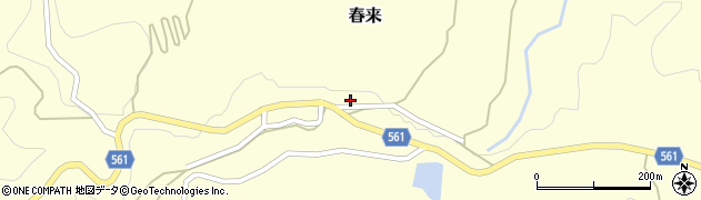 兵庫県美方郡新温泉町春来927周辺の地図