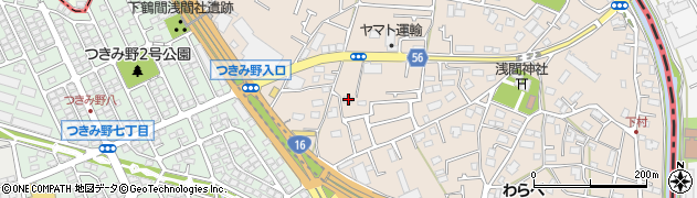 神奈川県大和市下鶴間69周辺の地図