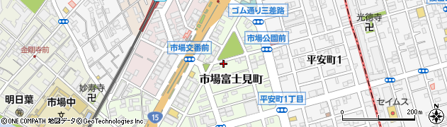 神奈川県横浜市鶴見区市場富士見町周辺の地図