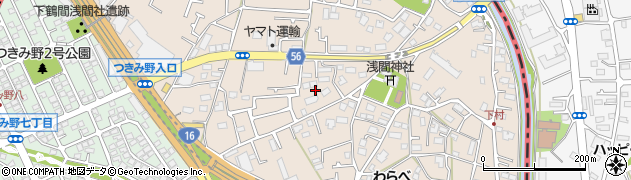 神奈川県大和市下鶴間79周辺の地図