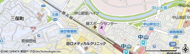 中山駅北第三公園周辺の地図