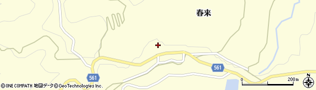 兵庫県美方郡新温泉町春来878周辺の地図
