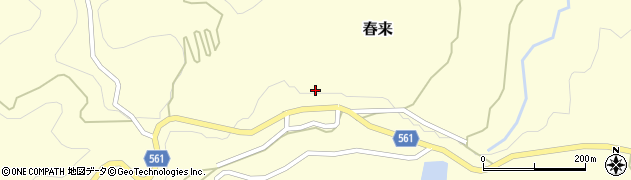 兵庫県美方郡新温泉町春来969周辺の地図