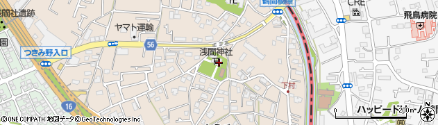 宗教法人浅間神社　社務所周辺の地図