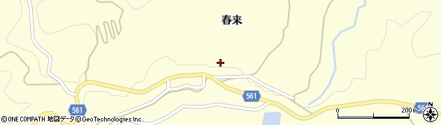 兵庫県美方郡新温泉町春来943周辺の地図