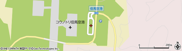 コウノトリ但馬空港駐車場周辺の地図