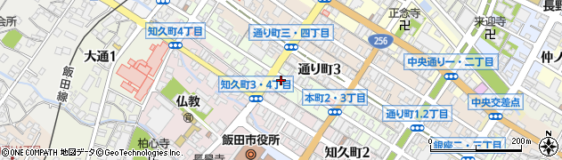 長野県飯田市本町３丁目大横周辺の地図