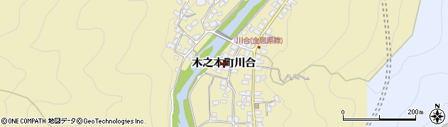滋賀県長浜市木之本町川合周辺の地図