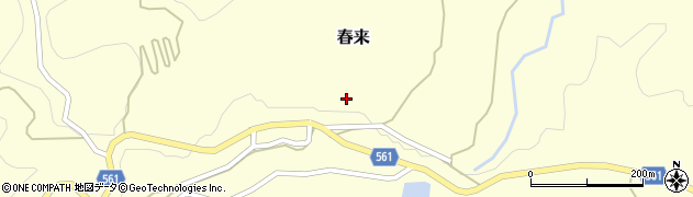 兵庫県美方郡新温泉町春来945周辺の地図
