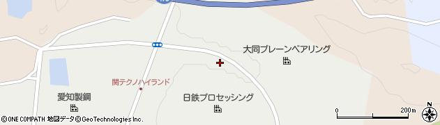 岐阜県関市のぞみケ丘周辺の地図