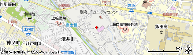 飯田市　秀水美人画美術館周辺の地図