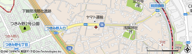 神奈川県大和市下鶴間72周辺の地図