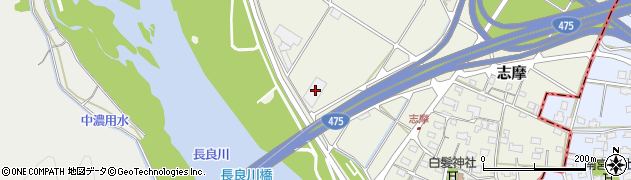 岐阜県美濃市生櫛77周辺の地図