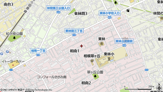 〒252-0312 神奈川県相模原市南区相南の地図
