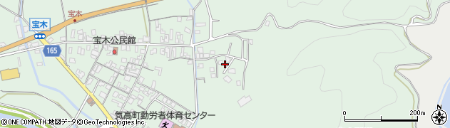 鳥取県鳥取市気高町宝木周辺の地図