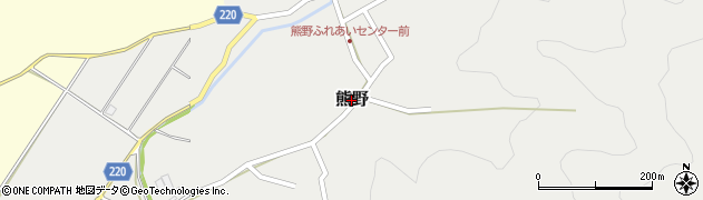 福井県小浜市熊野周辺の地図