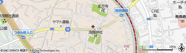 神奈川県大和市下鶴間100周辺の地図