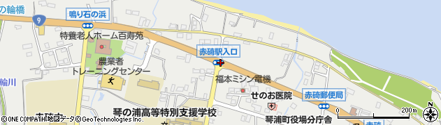 駅入口周辺の地図
