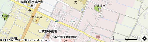 千葉県大網白里市富田14周辺の地図