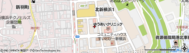 神奈川県横浜市港北区北新横浜1丁目5周辺の地図