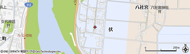 兵庫県豊岡市伏周辺の地図
