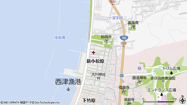 〒917-0008 福井県小浜市新小松原の地図