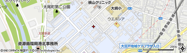 大豆戸町駐車場周辺の地図
