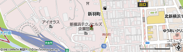 新羽町南公園周辺の地図
