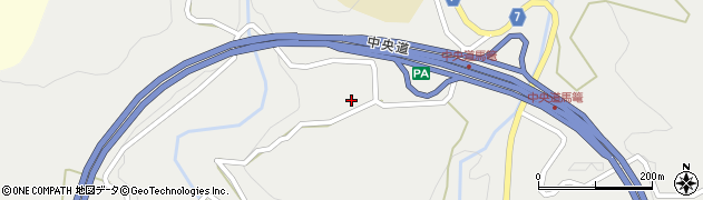 岐阜県中津川市神坂1941周辺の地図