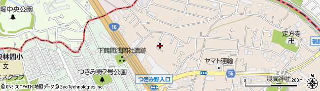 神奈川県大和市下鶴間33周辺の地図
