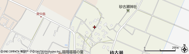 千葉県東金市砂古瀬周辺の地図