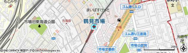鶴見市場駅周辺の地図