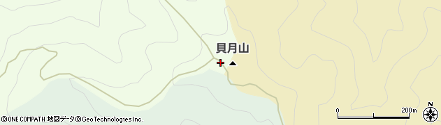 貝月山周辺の地図