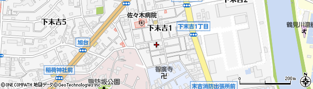 神奈川県横浜市鶴見区下末吉1丁目周辺の地図