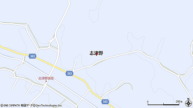 〒501-3205 岐阜県関市志津野の地図