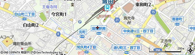 長野県飯田市元町周辺の地図